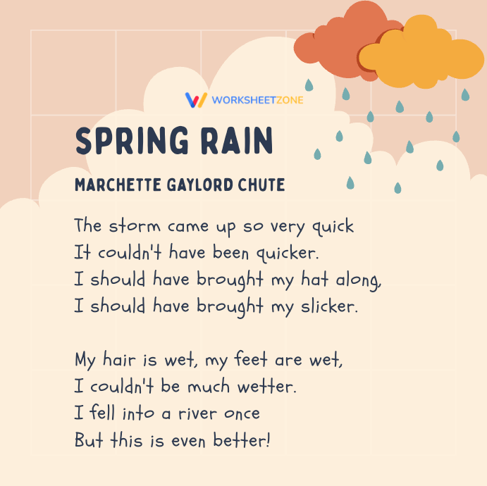 “Spring Rain” by Marchette Gaylord Chute