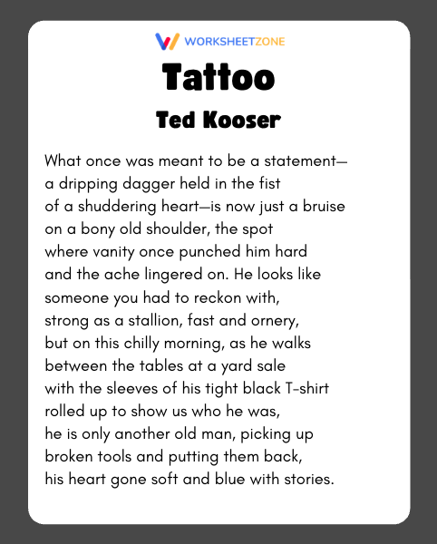 “Tattoo” by Ted Kooser