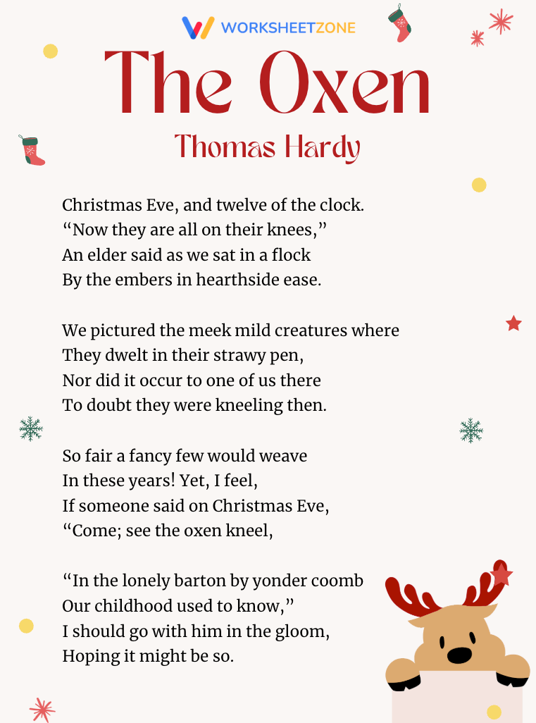 “The Oxen” by Thomas Hardy (Child-Friendly Excerpt)