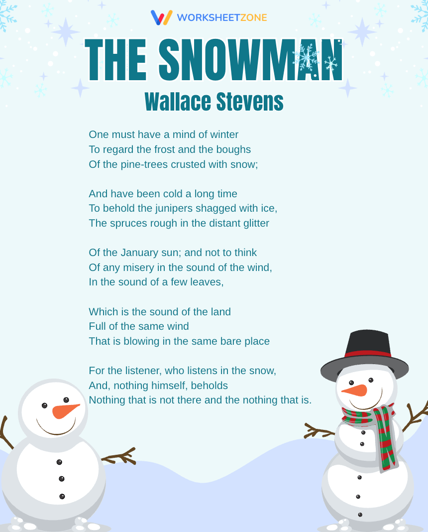 “The Snowman” by Wallace Stevens