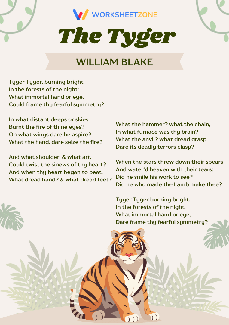 “The Tyger” (excerpt) by William Blake