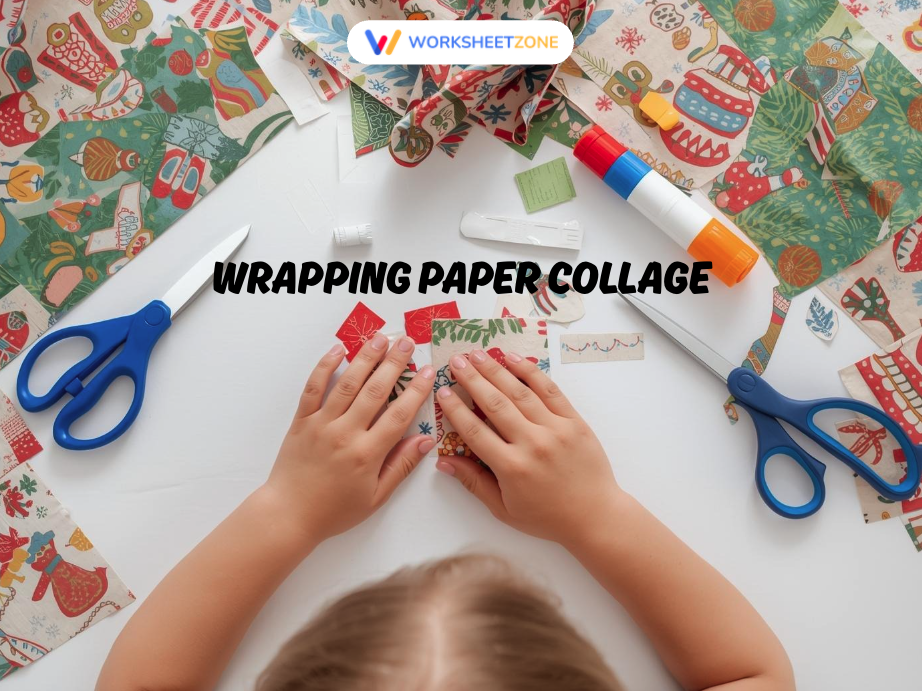 Wrapping paper collage