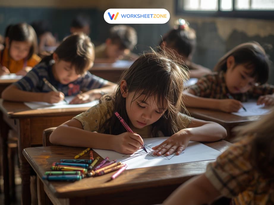 Calm coloring for one minute