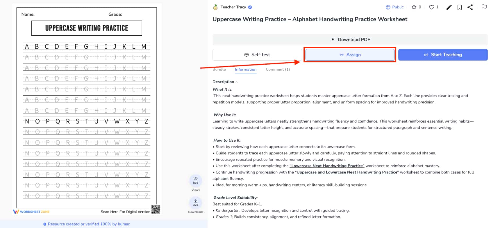 Click the "Assign" button