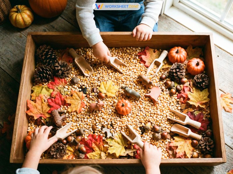 Fall sensory bin