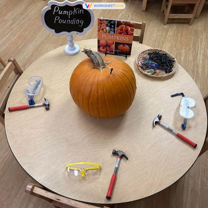 Pumpkin hammering (safe version)