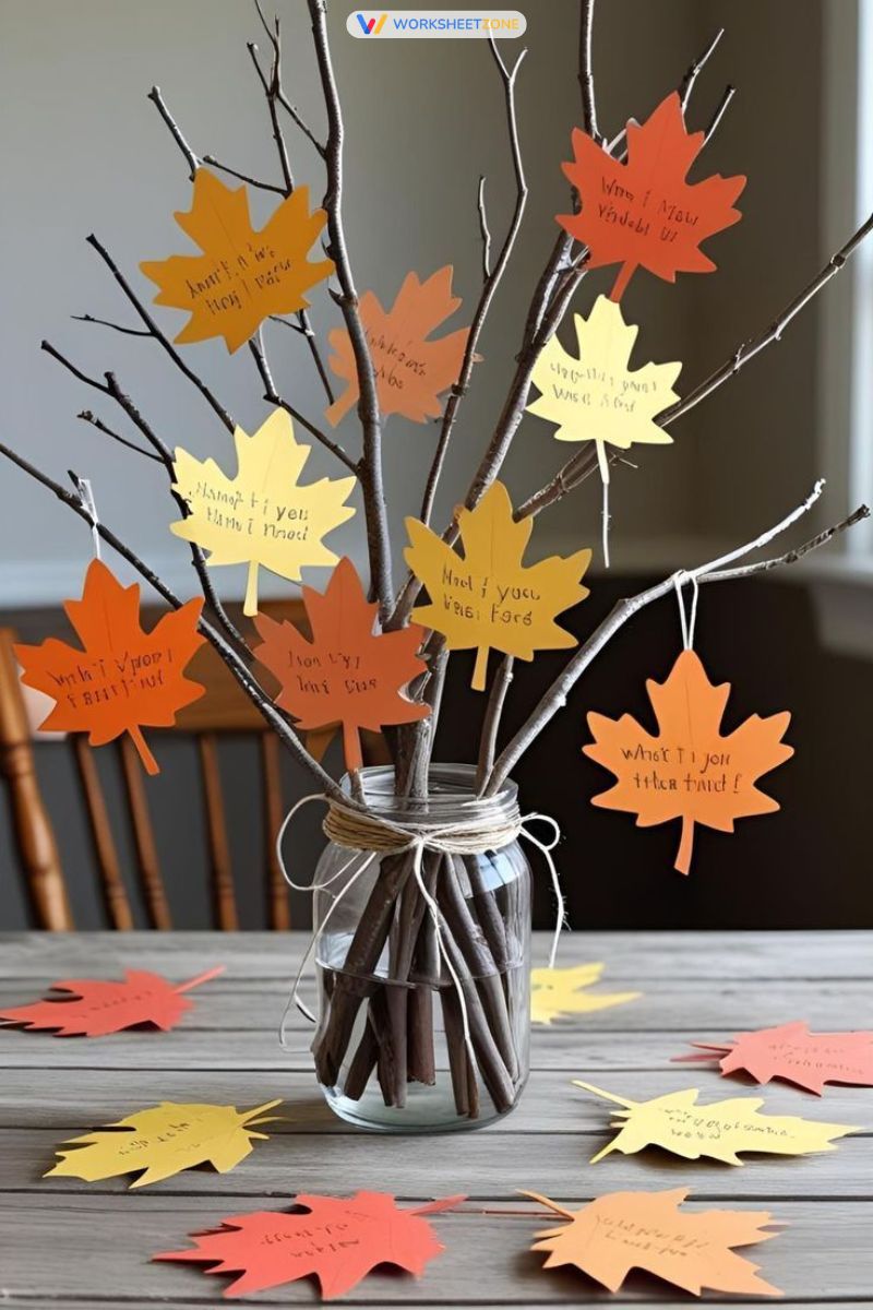 Thankful leaf activity