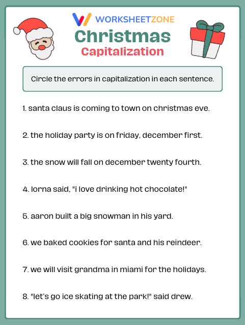 Capitalization challenge