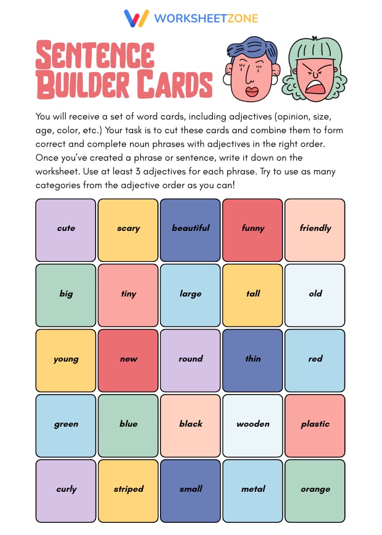 Sentence builder challenge