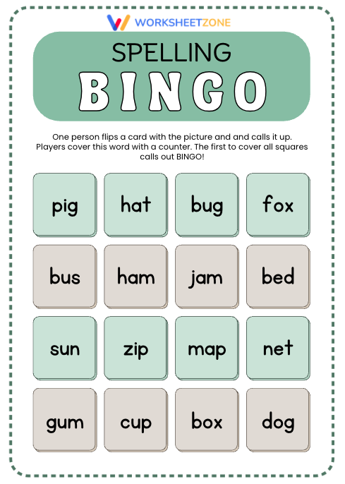 Spelling bingo