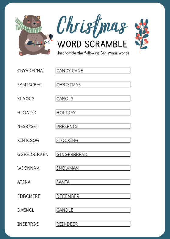 Spelling scramble