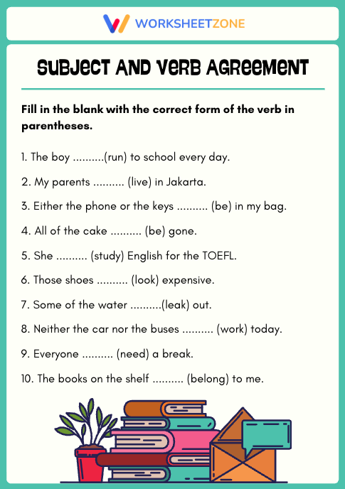 Subject-verb agreement match
