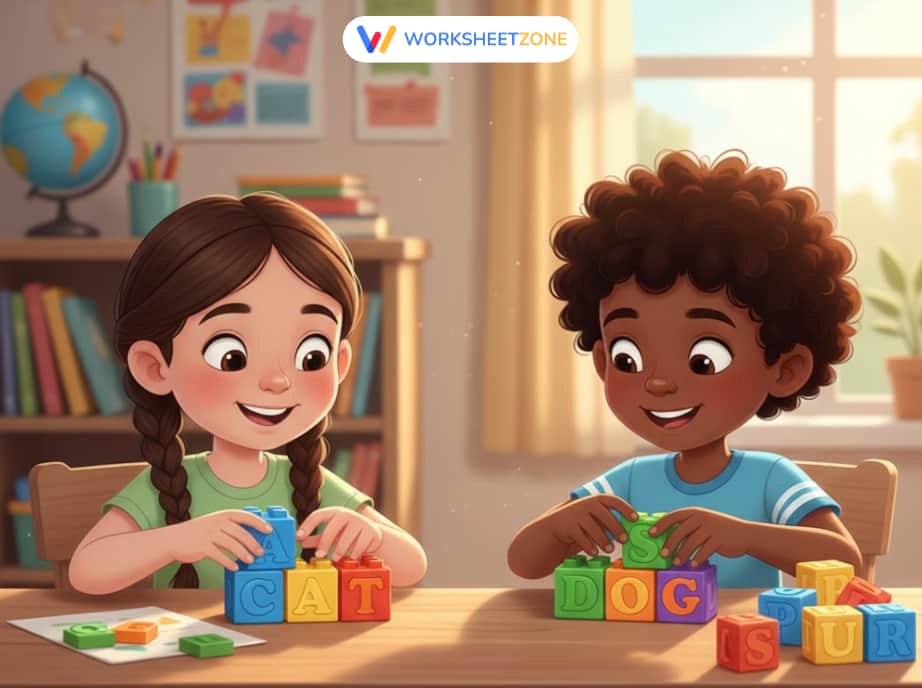 Word building blocks