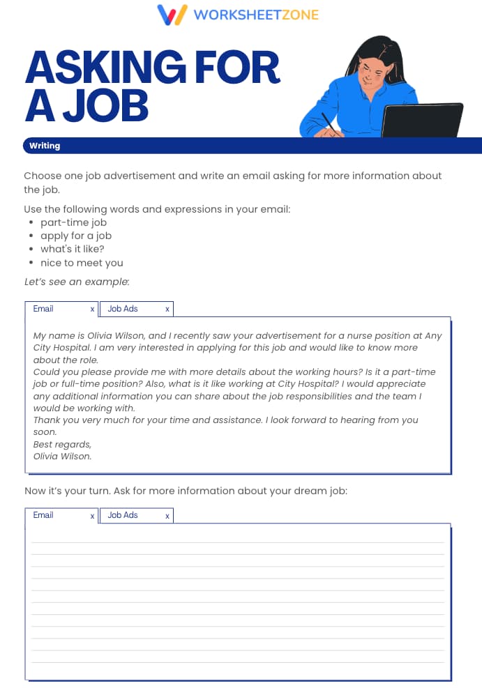 Real-world writing task