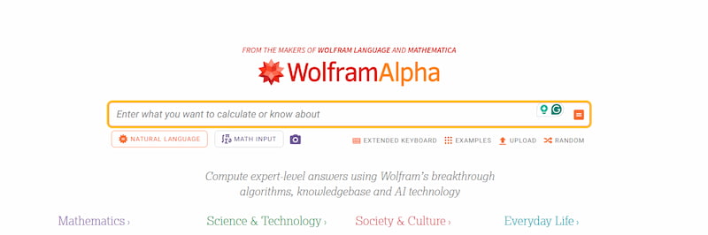 Wolfram Alpha