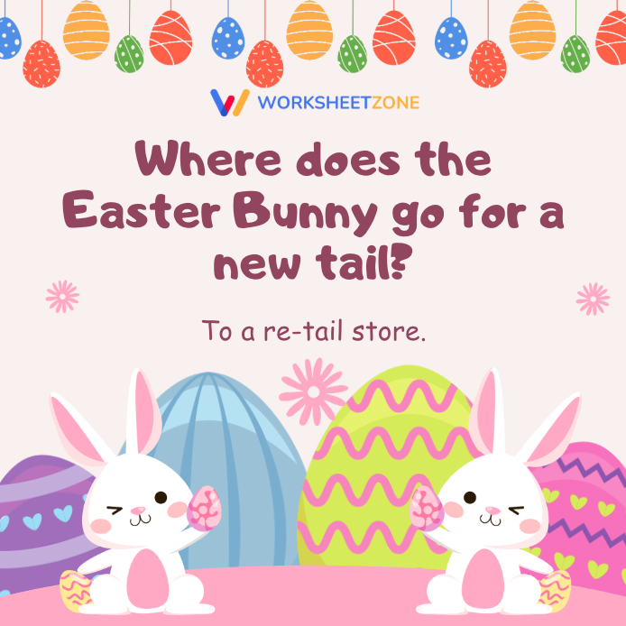 Where does the Easter Bunny go for a new tail?
