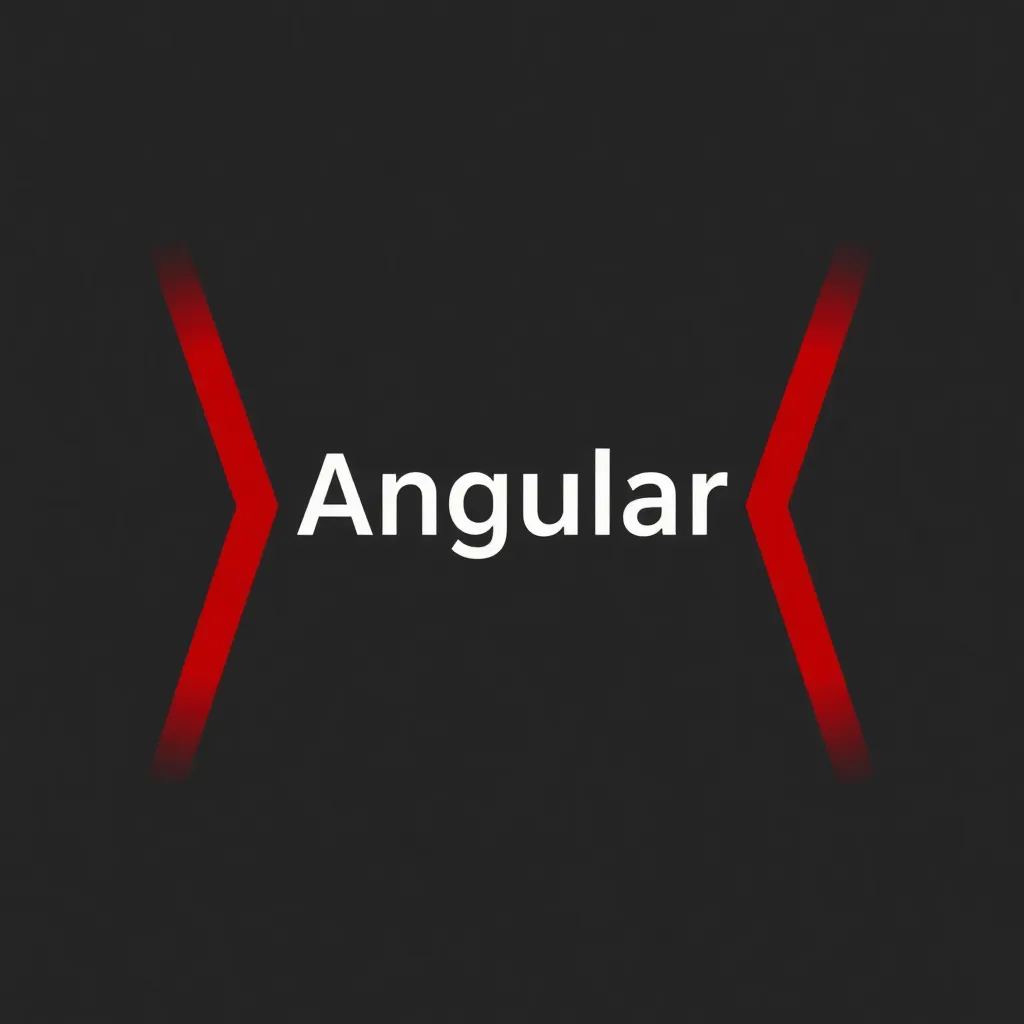 Angular logo with A design in red for comprehensive web application framework