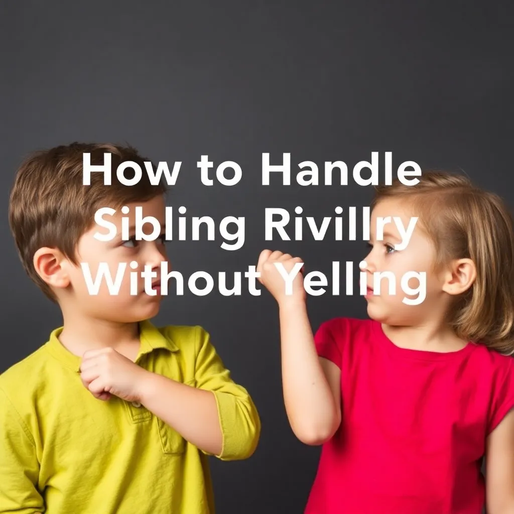 Sibling rivalry peaceful resolution image