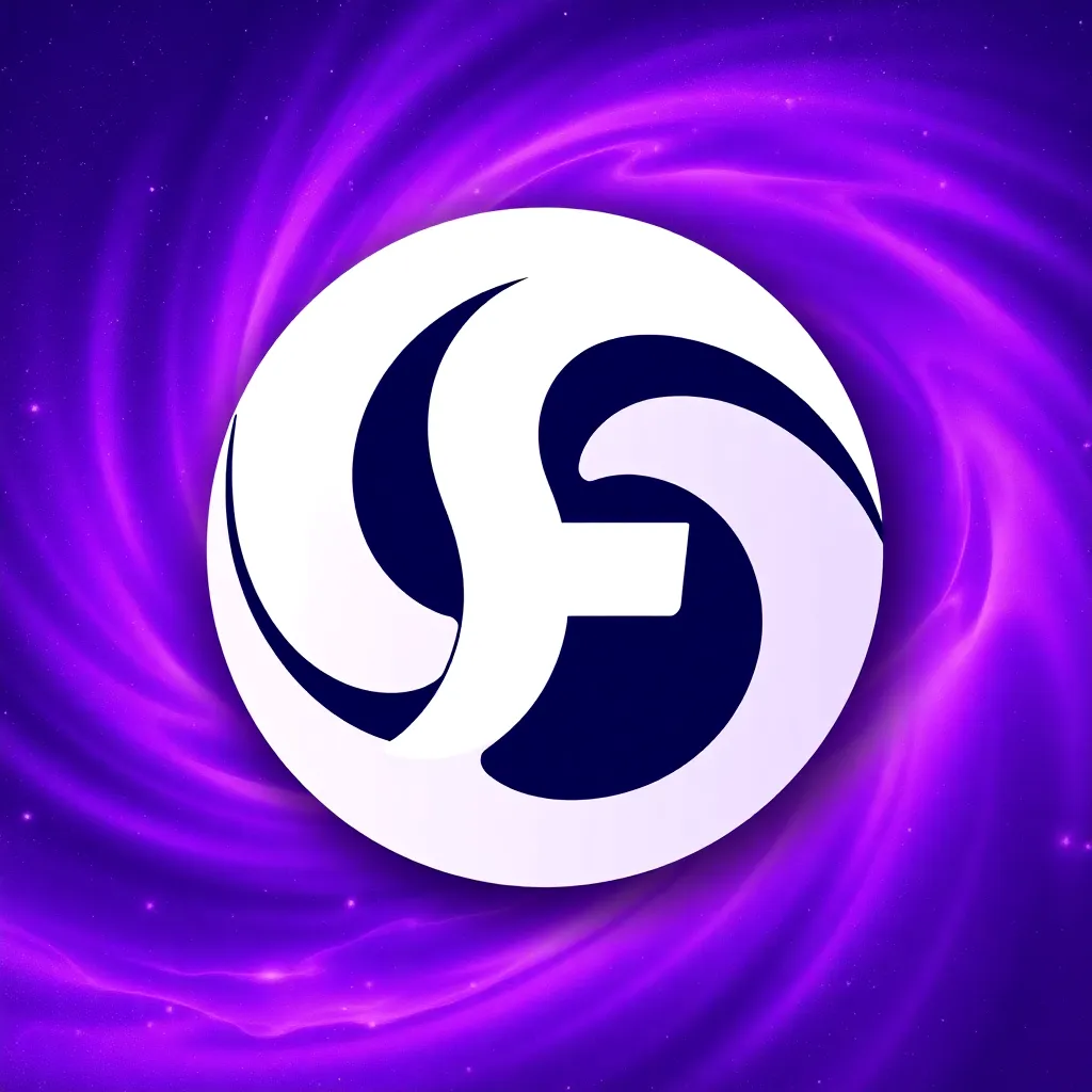 Figma logo with purple galaxy swirl in the background