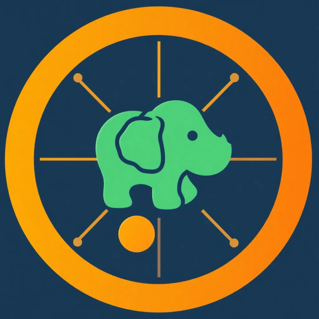 MapReduce icon illustrating big data processing frameworks like Hadoop for large-scale data analysis and insights