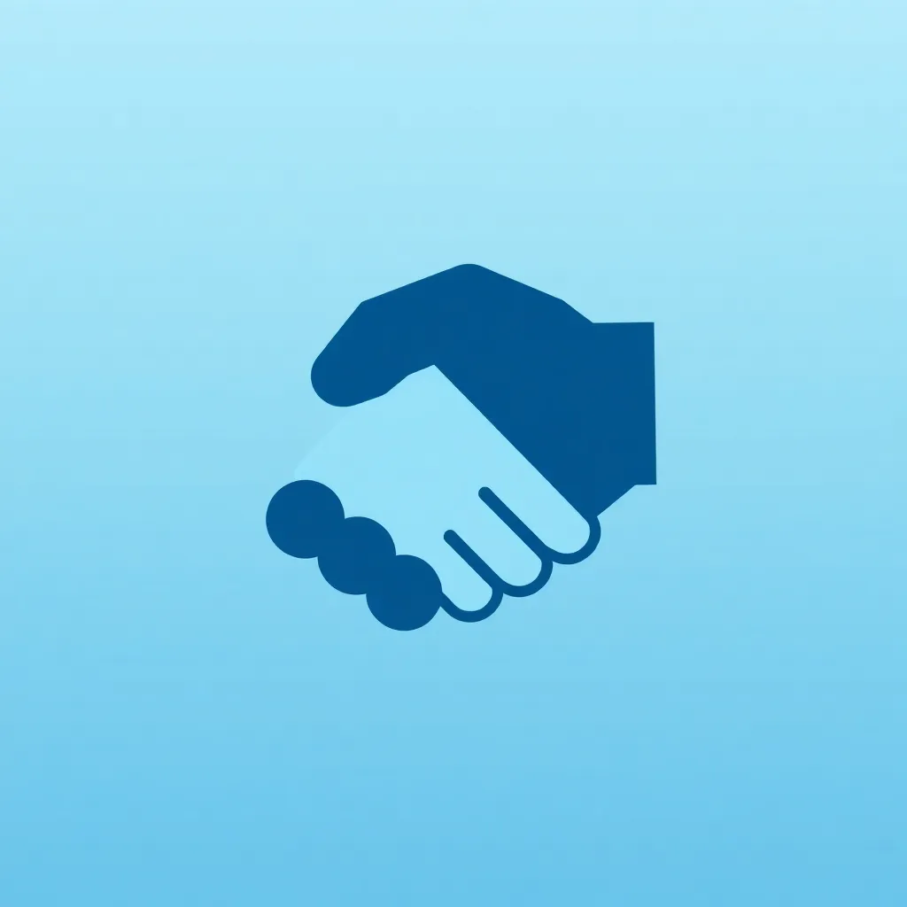 Handshake icon symbolizing partnership and networking