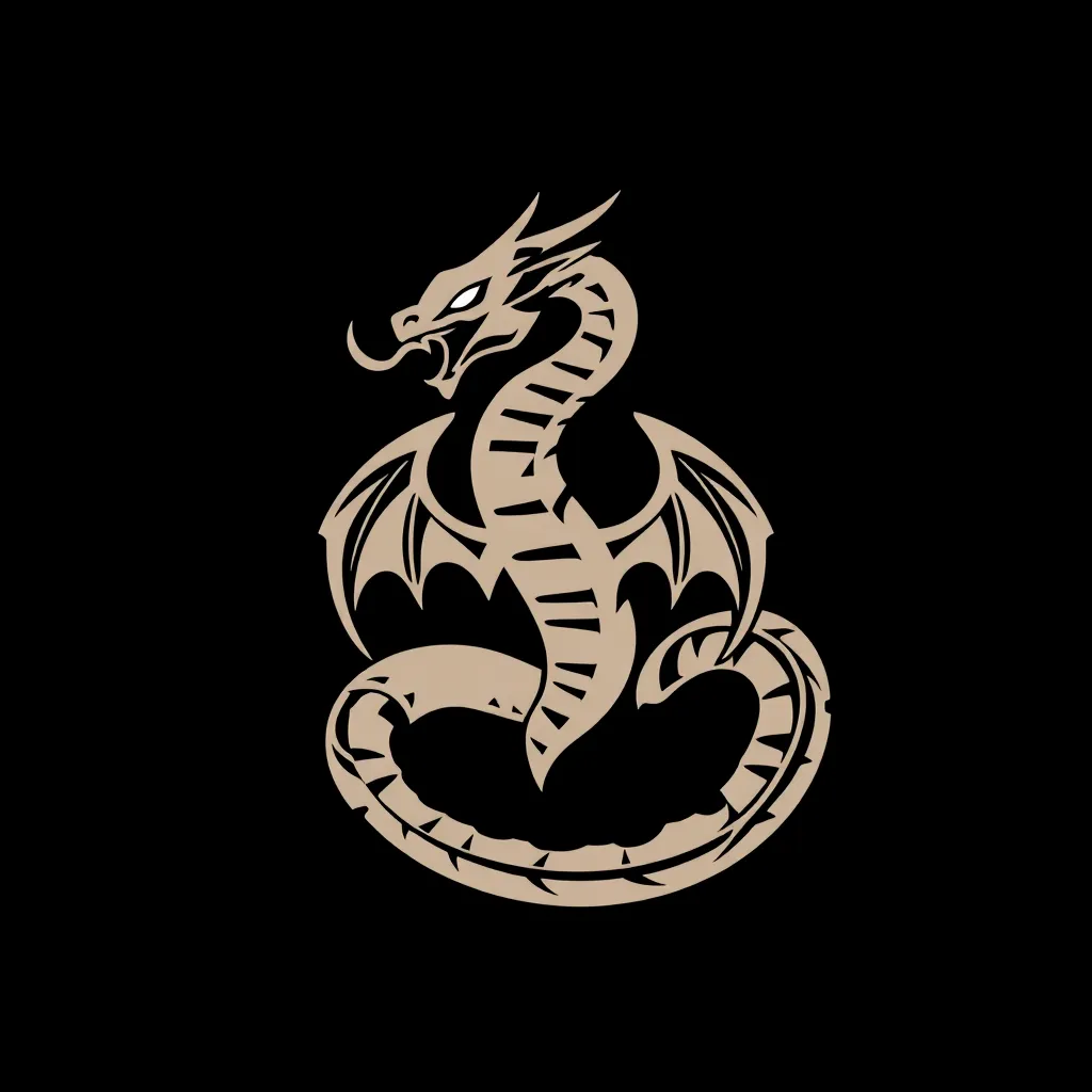 Kali Linux logo with dragon theme against black background