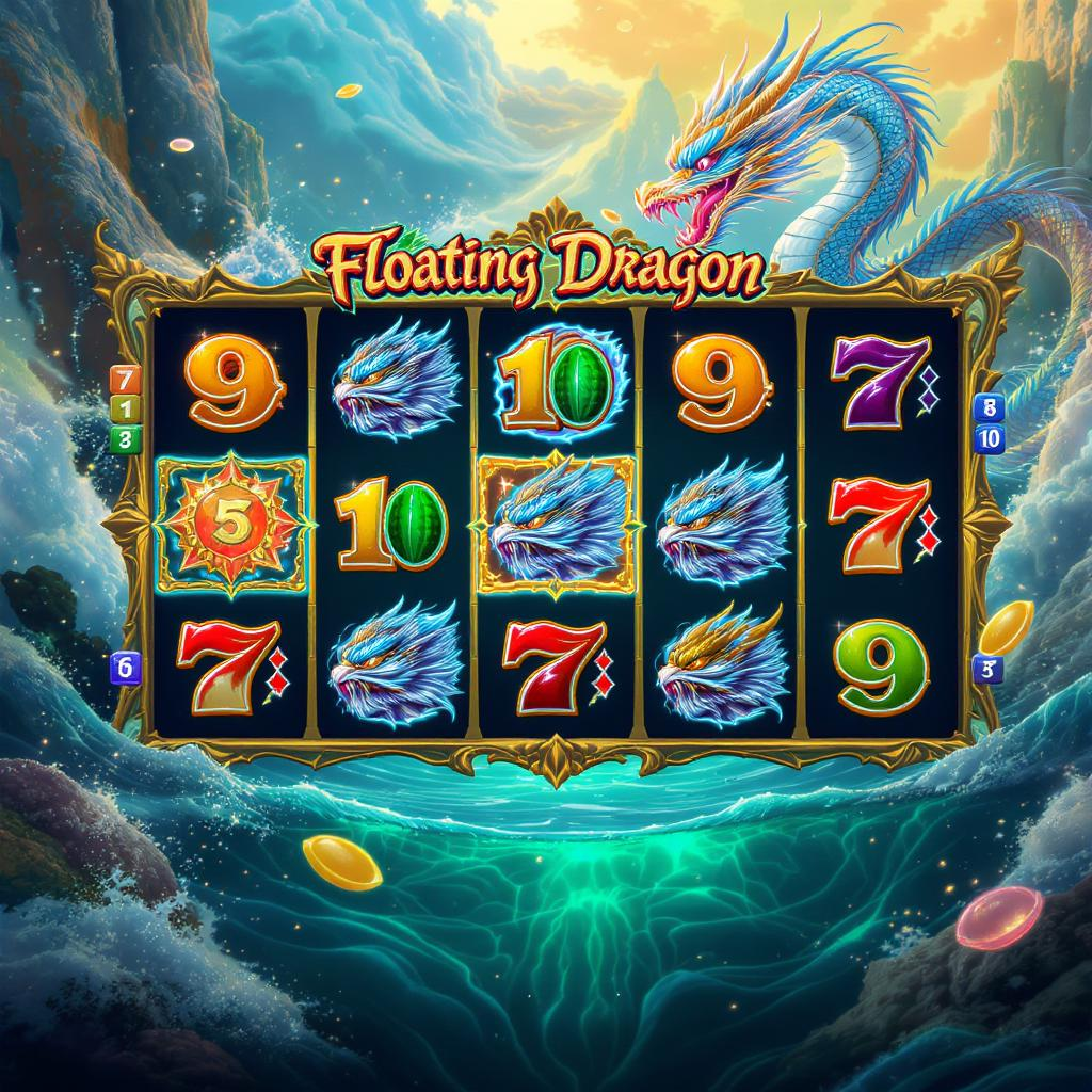 Game slot Floating Dragon dengan naga terbang dan fitur bonus misterius