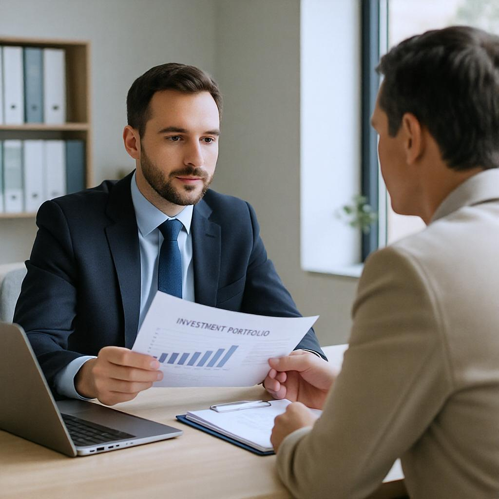Professional financial advisor consultation
