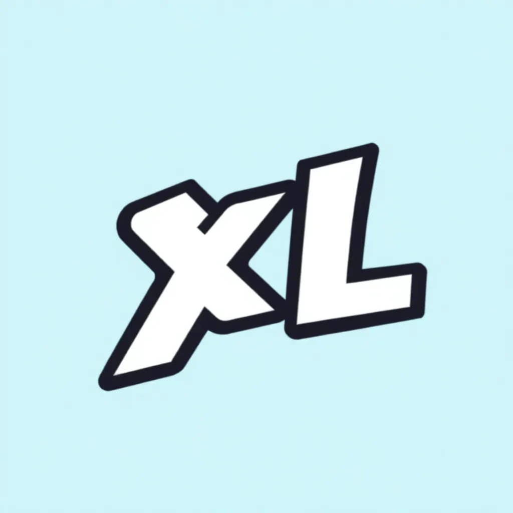 Logo XL dengan warna biru