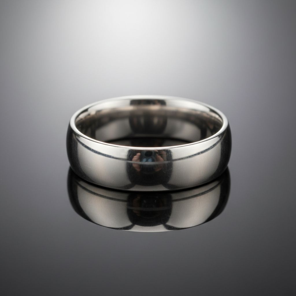 Platinum Classic Comfort Fit Wedding Band 6mm