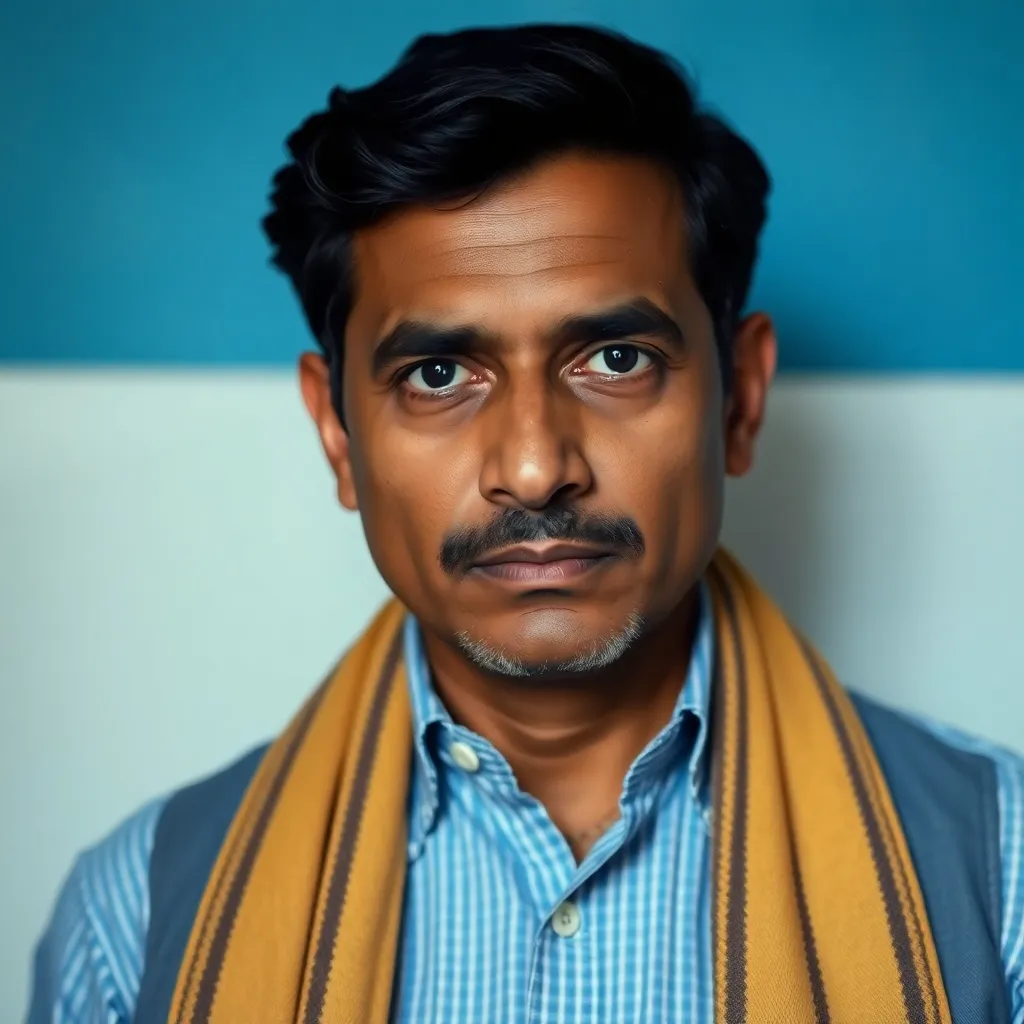 Portrait of Anil Desai looking serious