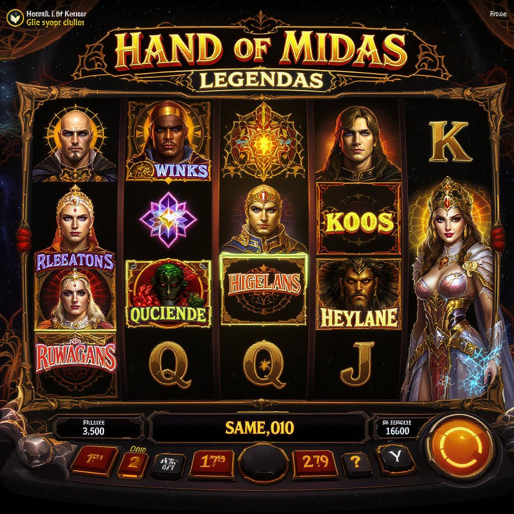 Game slot The Hand of Midas dengan tema emas dan sentuhan legendaris