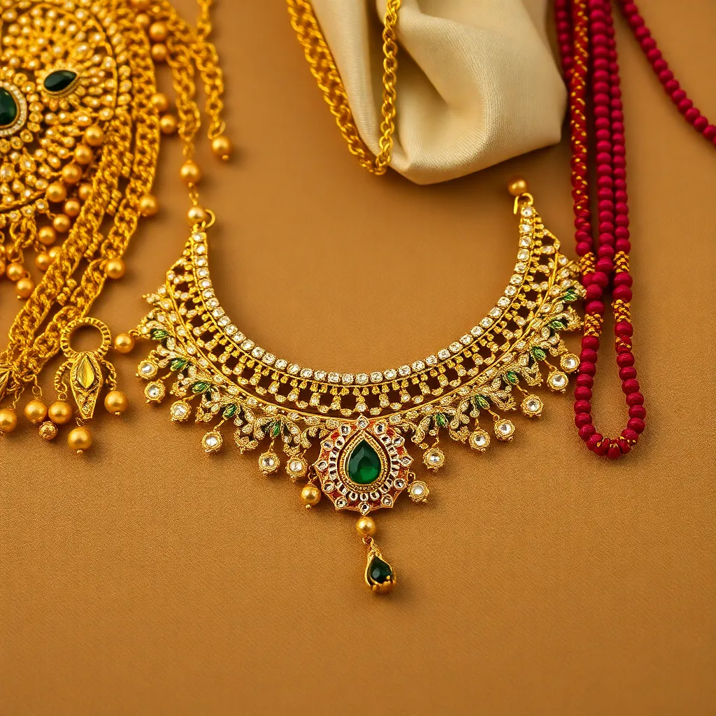 Traditional Kundan and Meenakari jewelry craftsmanship in Jaipur workshops