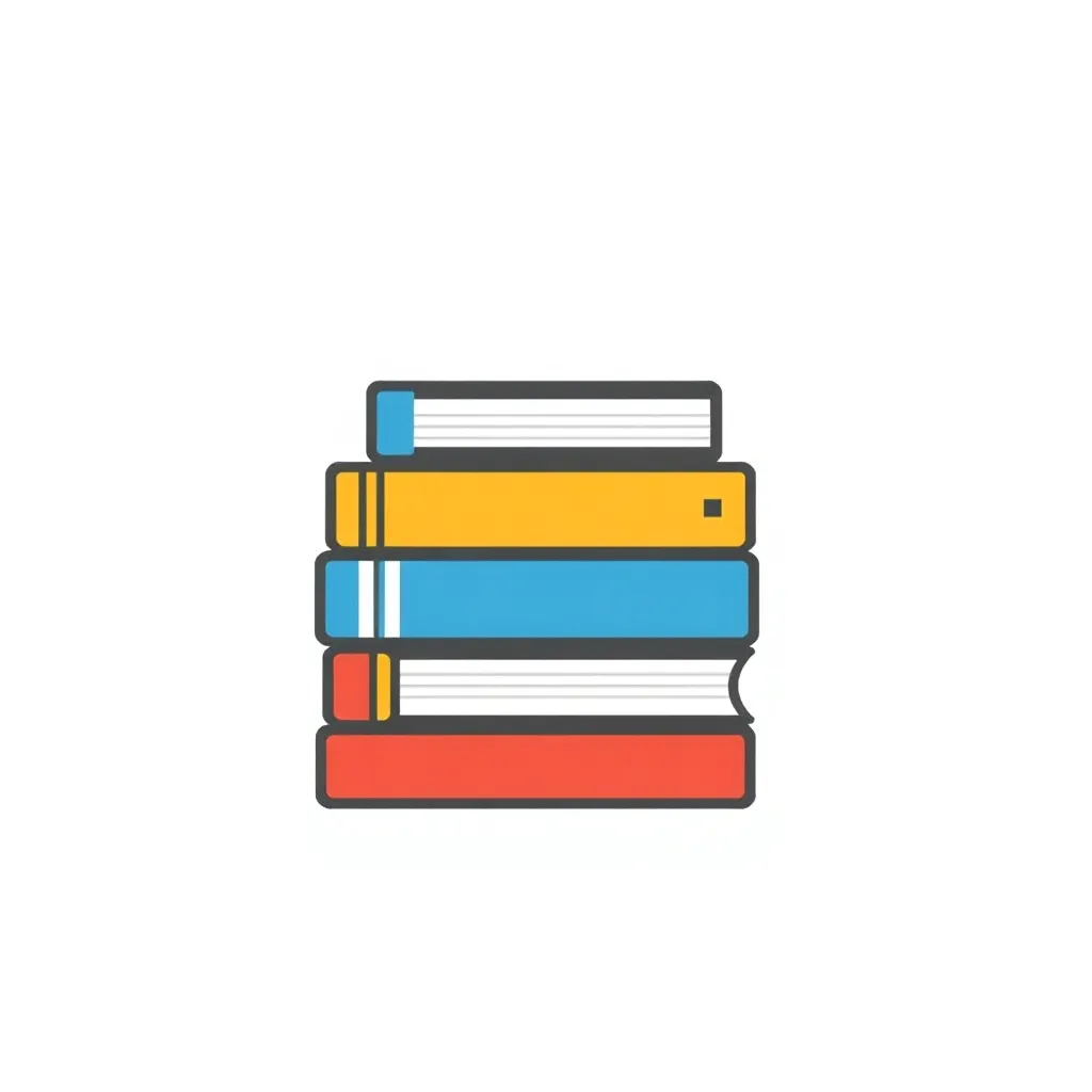 Stack of books icon symbolizing continuous learning