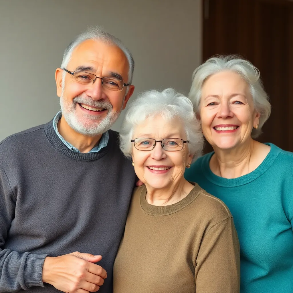 Happy seniors wearing comfortable adaptive clothing