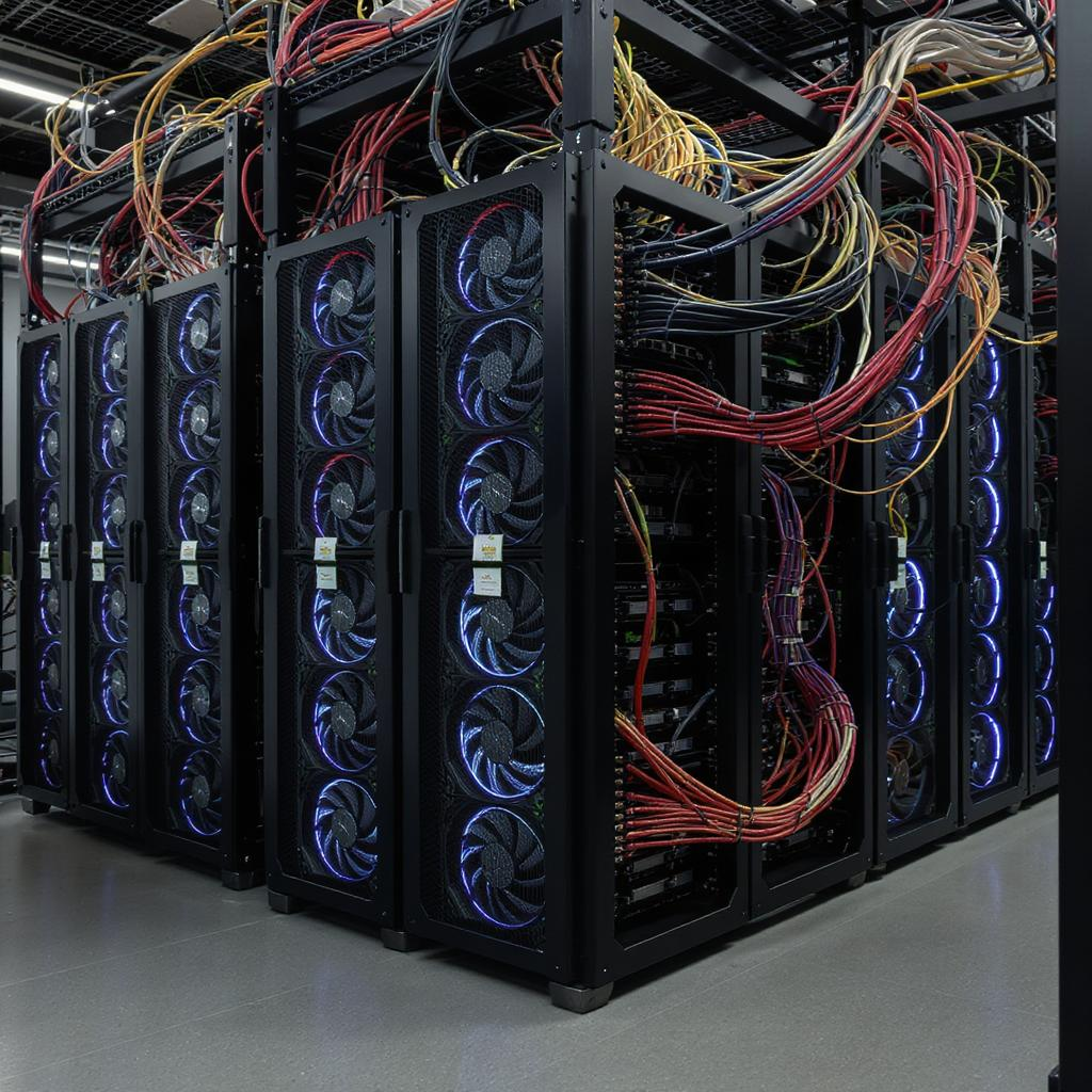 Cryptocurrency mining rigs with multiple graphics cards