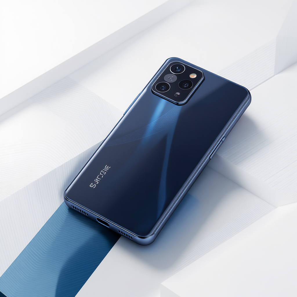 Latest flagship smartphone with advanced camera system and sleek design displayed on modern background