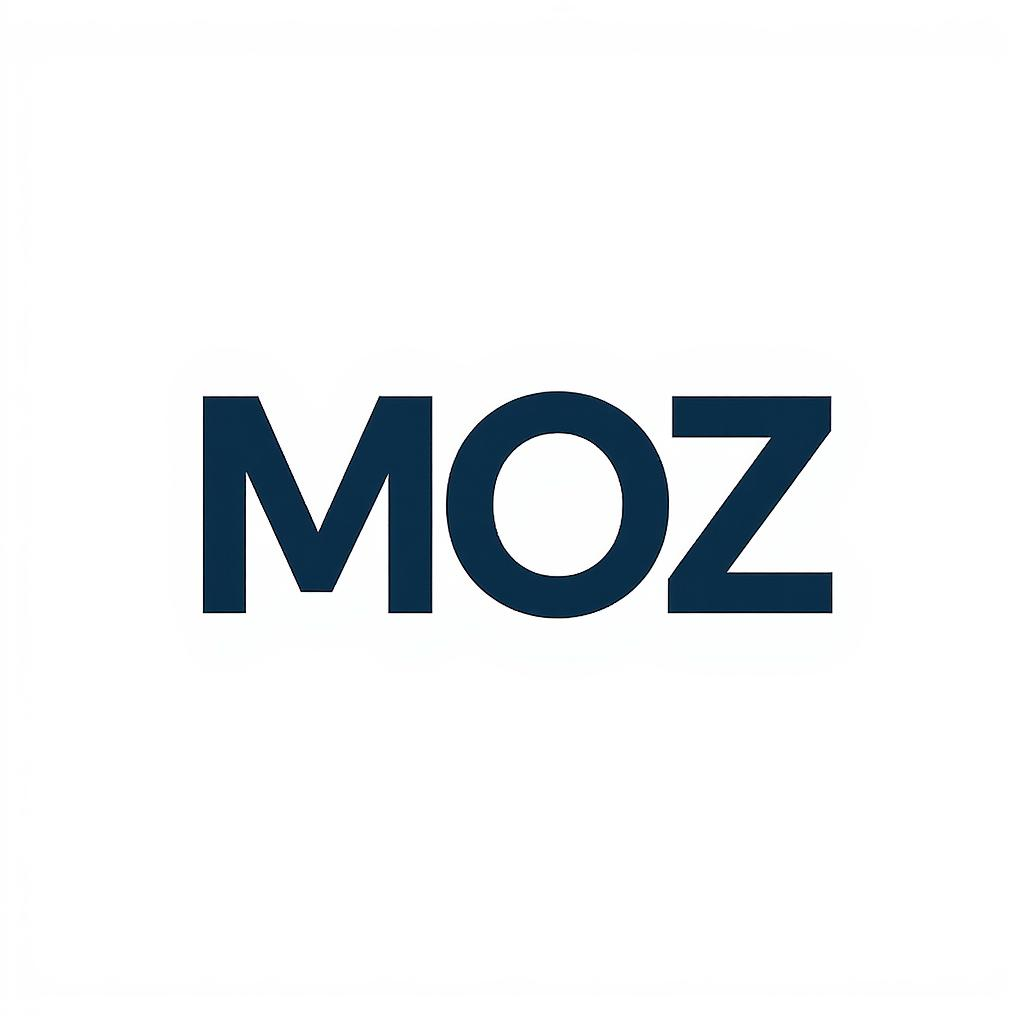 MOZ dark blue logo on white background