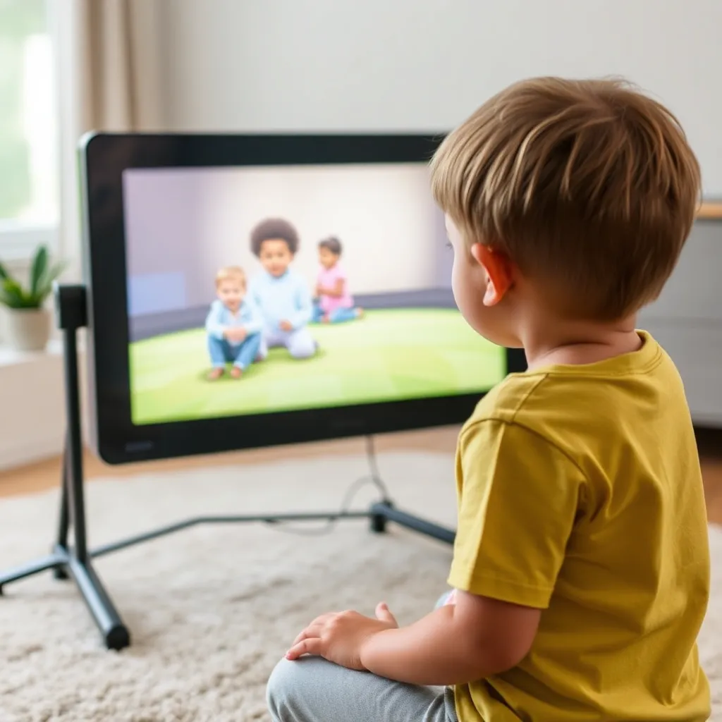 Child watching screen - Parenting tips 2025
