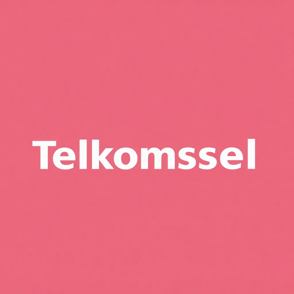 Logo Telkomsel dengan warna merah