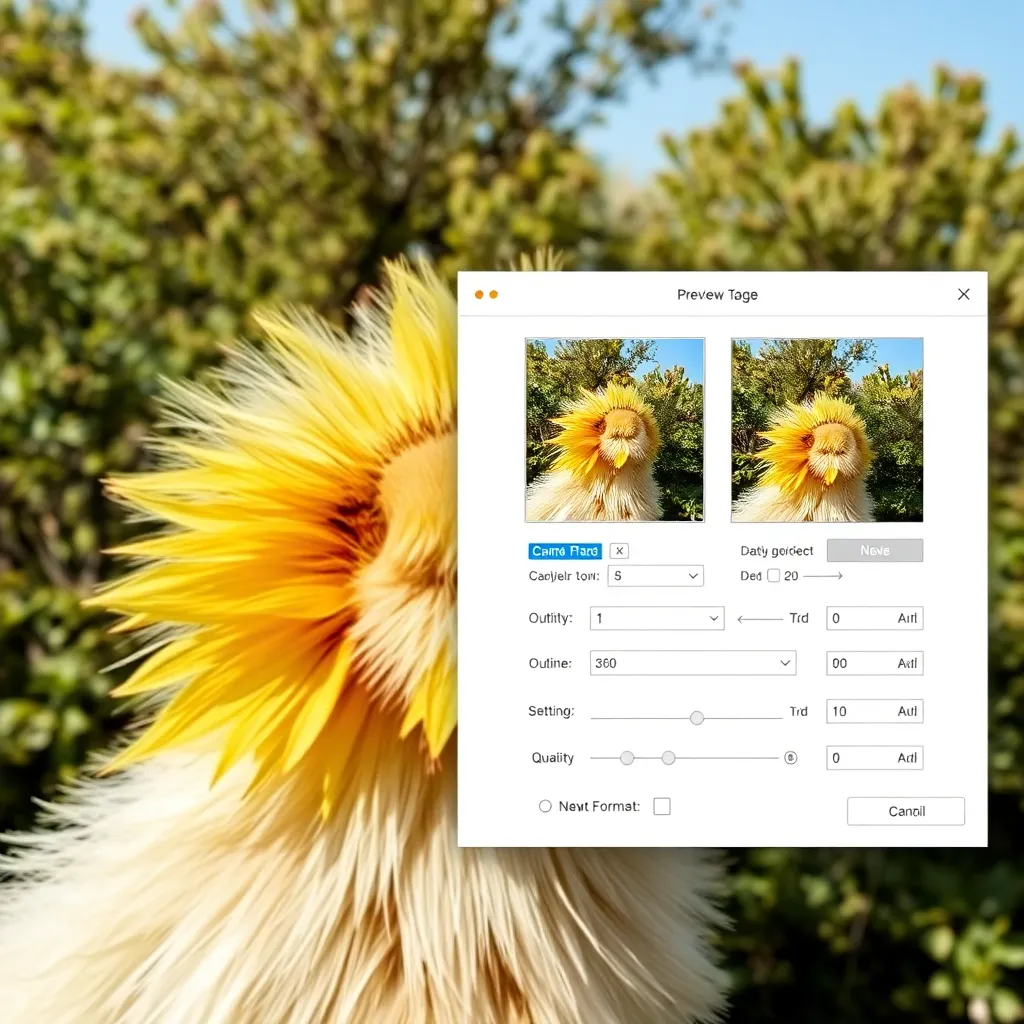 Converted image preview will appear here with new format and quality settings