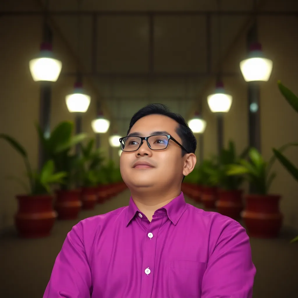 Foto peserta 1 tersenyum memegang sertifikat