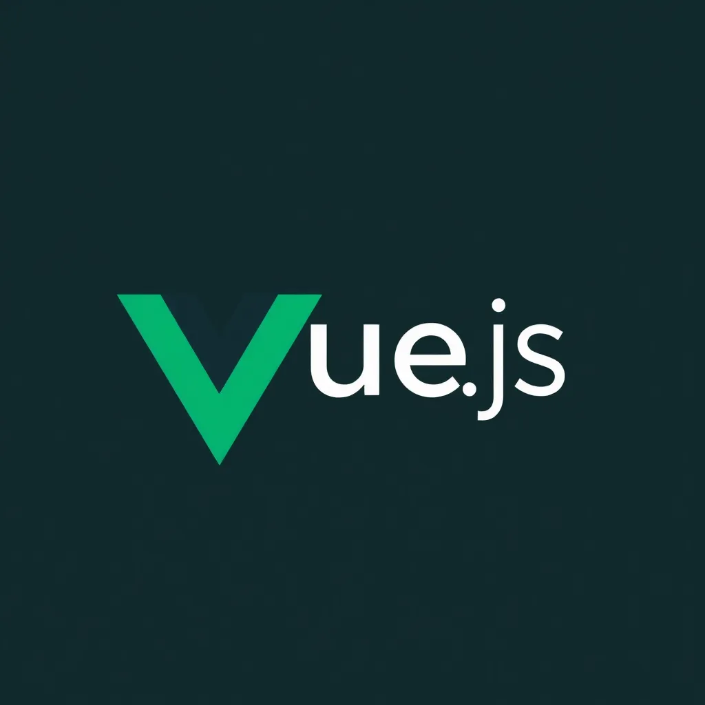 Vue.js logo with curving V in green for progressive JavaScript framework