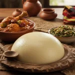 Фъндже Фунге – Еластична, подобна на полента могила, направена от касава (funje de bombó) или царевица (funje de milho), яде се с почти всяка яхния.