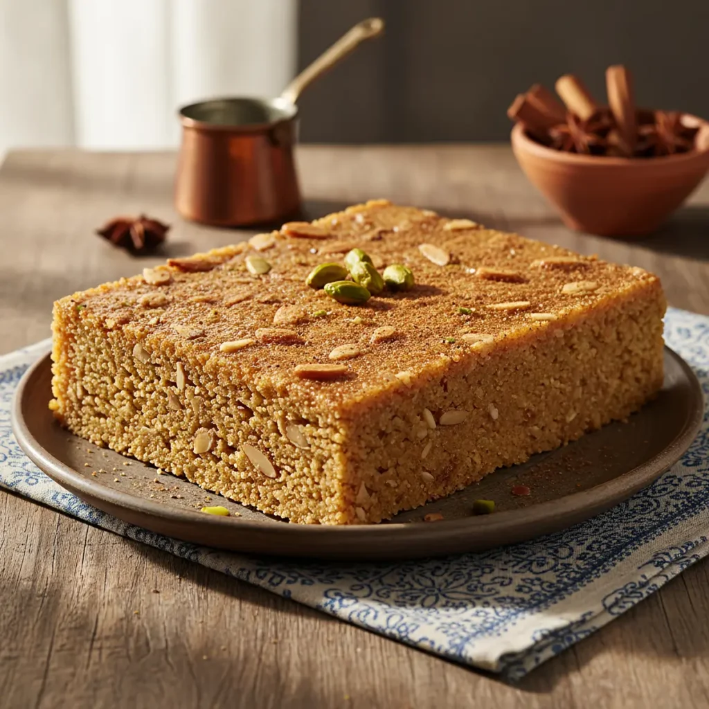 Hálva – Griekse zoetigheid van griesmeel en tahin