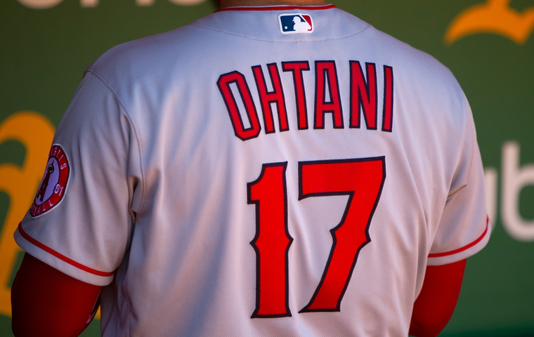 Shohei Ohtani 2018 Game-Used Road Jersey - Pinch Hit Home Run