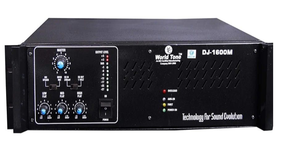 World Tone WTX DJ-1600 professional PA amplifier