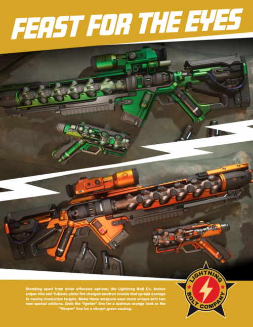 The Lightning Bolt Co. Weapons Packs