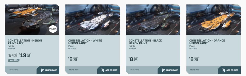 RSI Constellation paints