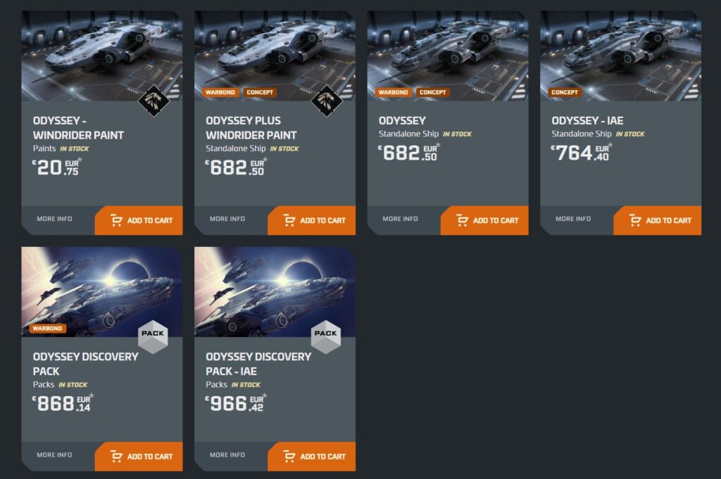 offres pour le MISC Odyssey